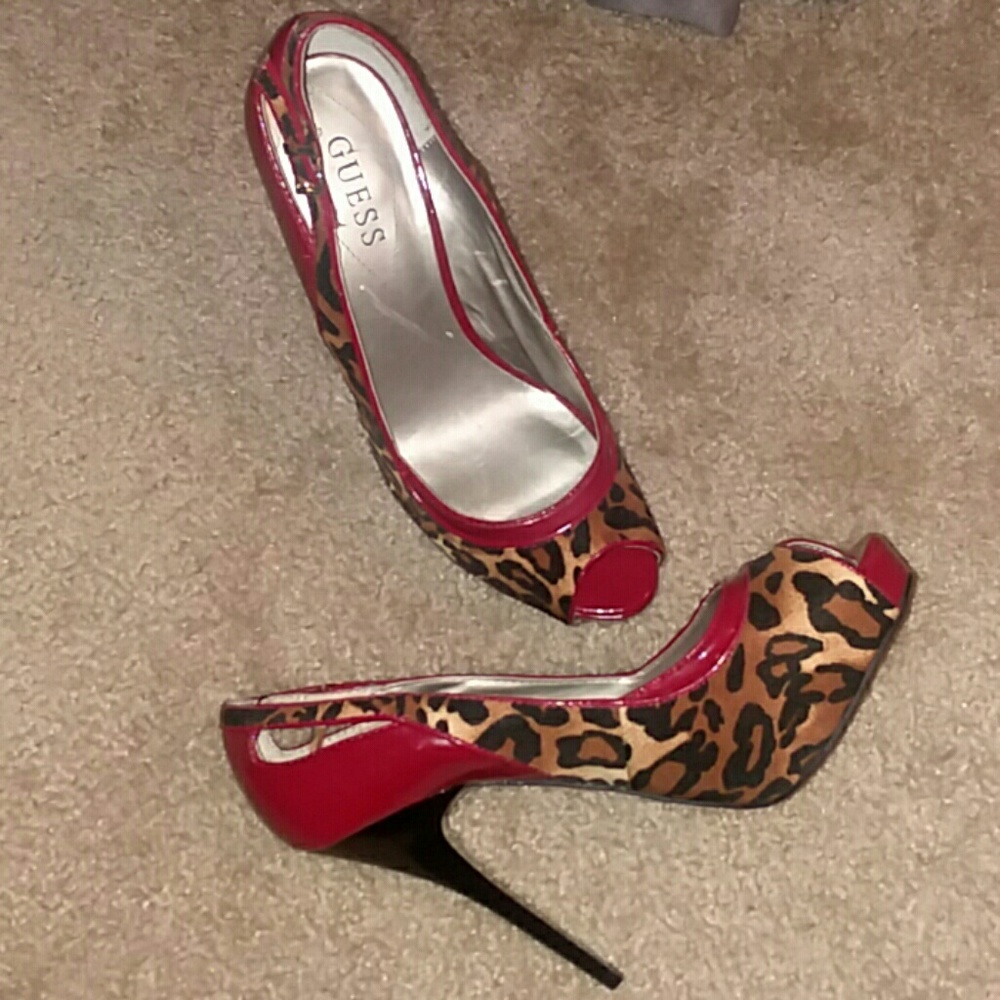 Guess leopard print shoes